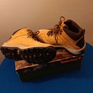 Timberland boots, 9.5, Wheat/Beige.